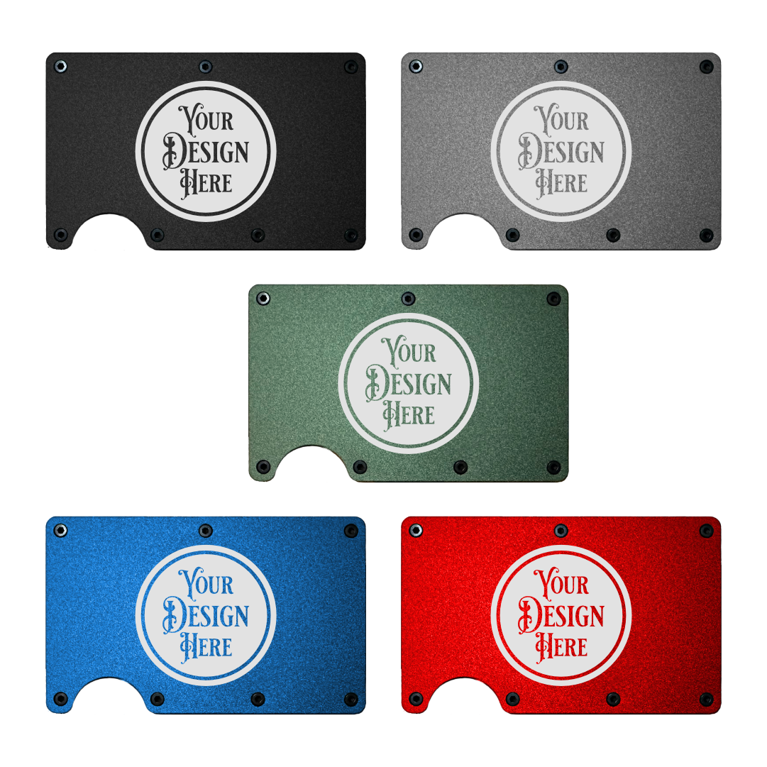Metal Minimalist Wallet - RFID Blocking - Custom Laser Engraved
