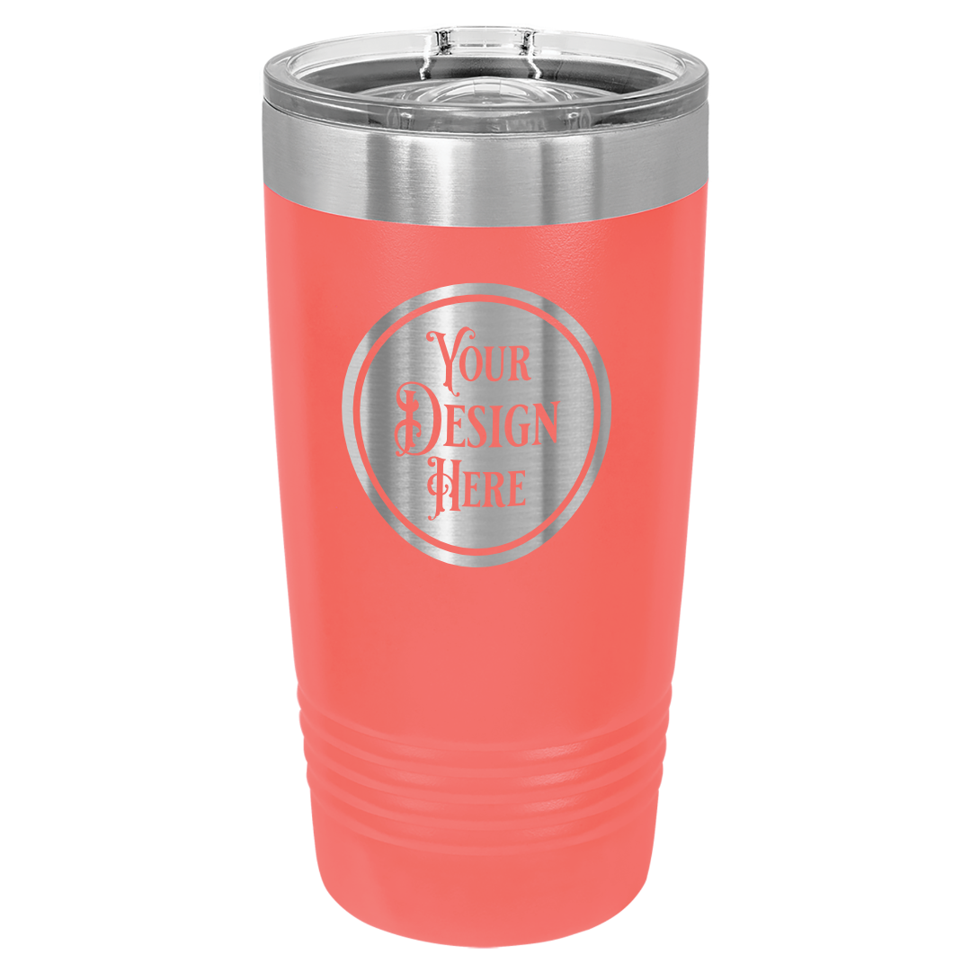 20oz Stainless Steel Tumbler - Custom Laser Engraved