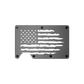 Distressed American Flag - Metal Minimalist Wallet - RFID Blocking