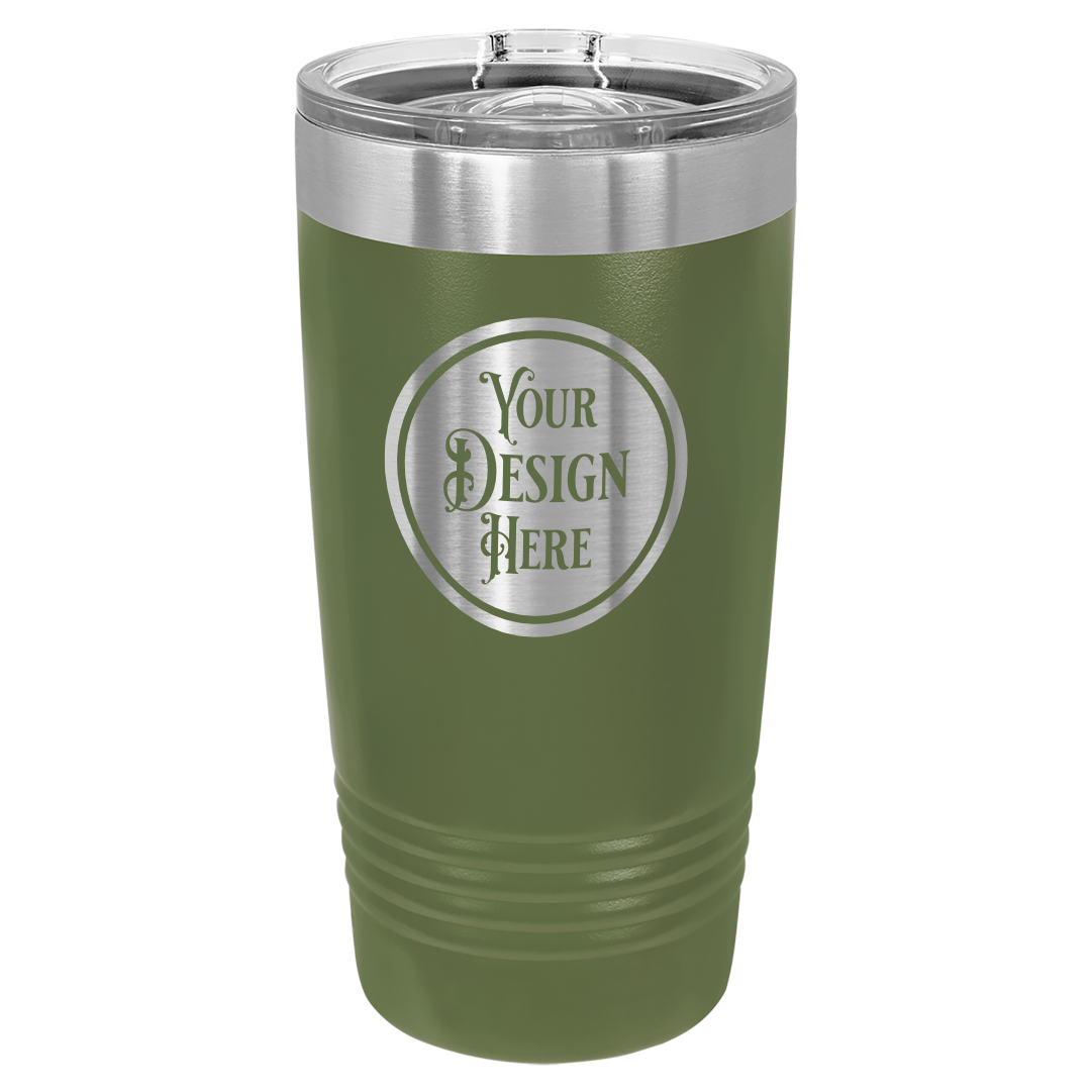 20oz Stainless Steel Tumbler - Custom Laser Engraved